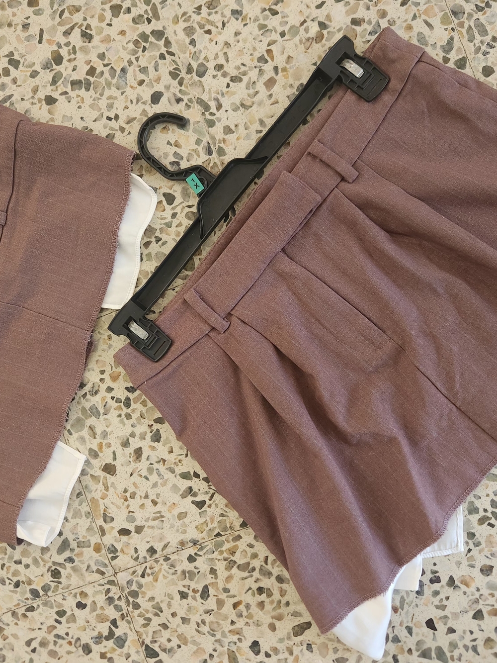 Girls' Mauve Pleated Dress Shorts